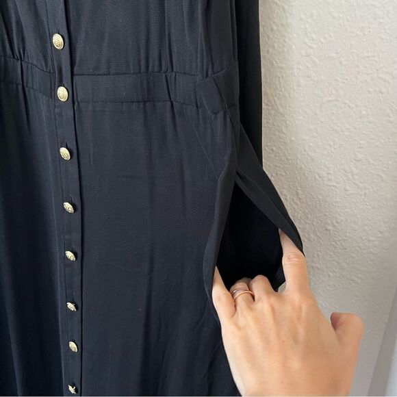 Soft Surroundings Brigette Tencel Maxi Dress in Black NEW Size Medium - Picture 5 of 9